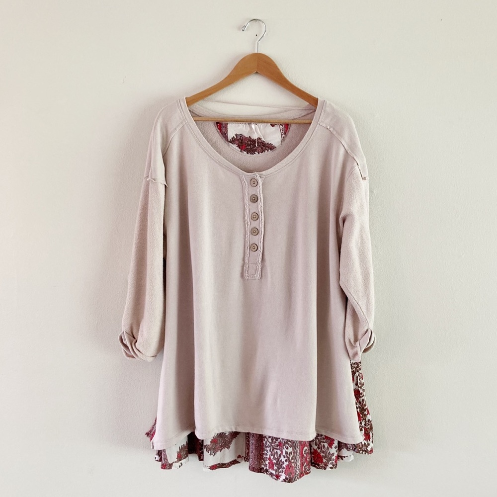 Free People Floral Blouse